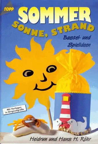 Sommer sonne strand - strand., bastel-